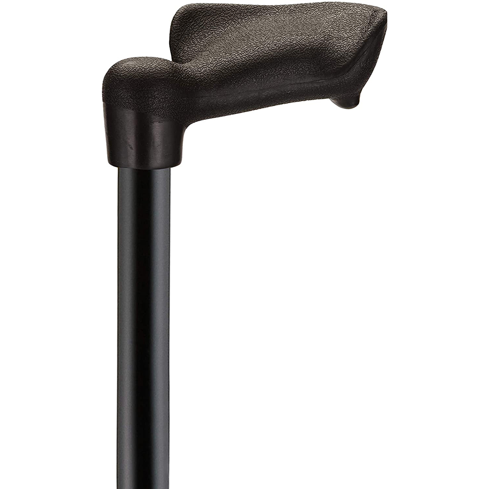 Cane with Palm Handle Left - Black